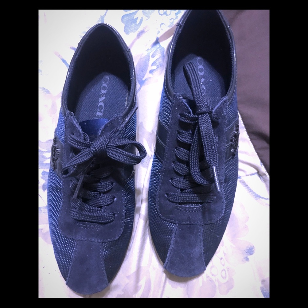 Navy Blue Coach Shoes 👟